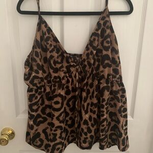 SHEIN Brown Leopard Print Camisole